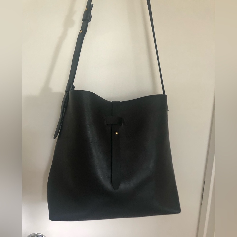 esby Bucket Tote in Black Calfskin - Picture 11 of 11